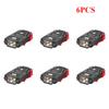 1-10pcs LED Sensor Headlamp USB Rechargeable Hat Clip Cap Light Torch Camping Headlamp Work Light For Hiking Fishing Headlight