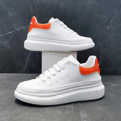 Skórzane buty typu board shoes buty McQueen z grubymi podeszwami na co dzień
