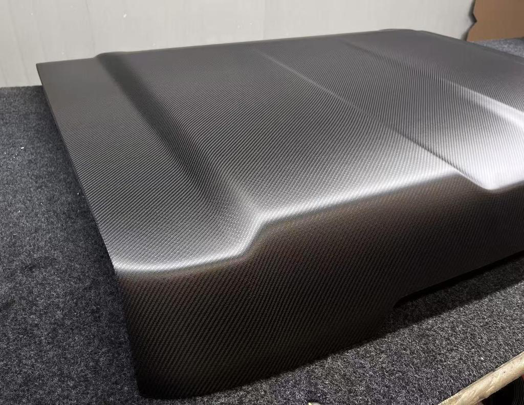 Toyota LC71/76/78 Matte Carbon Fiber Replacement Hood for Engine Modification