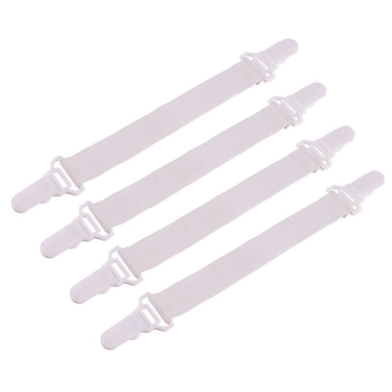

4PCS Bed Sheet Straps, Grippers to Hold Sheet, Elastic Mattress Sheet Fasteners Holder and Suspenders, Mattress, Sofa, Couch 22cm(8.66inch)