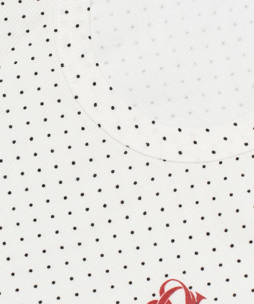 SEOUL APPAREL Dot Round Sleeveless (White)