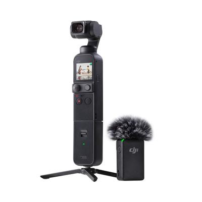 DJI Pocket 2 Creator Combo Gimbal Stabilisator 4K CMOS 64MP Foto Ansigtsporing Videooptagelse til Bærbar Camcorder Kompatibel med Android iPhone