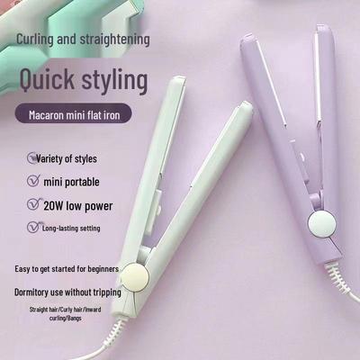 Dual-Use Mini Hair Straightener & Curler for Bangs