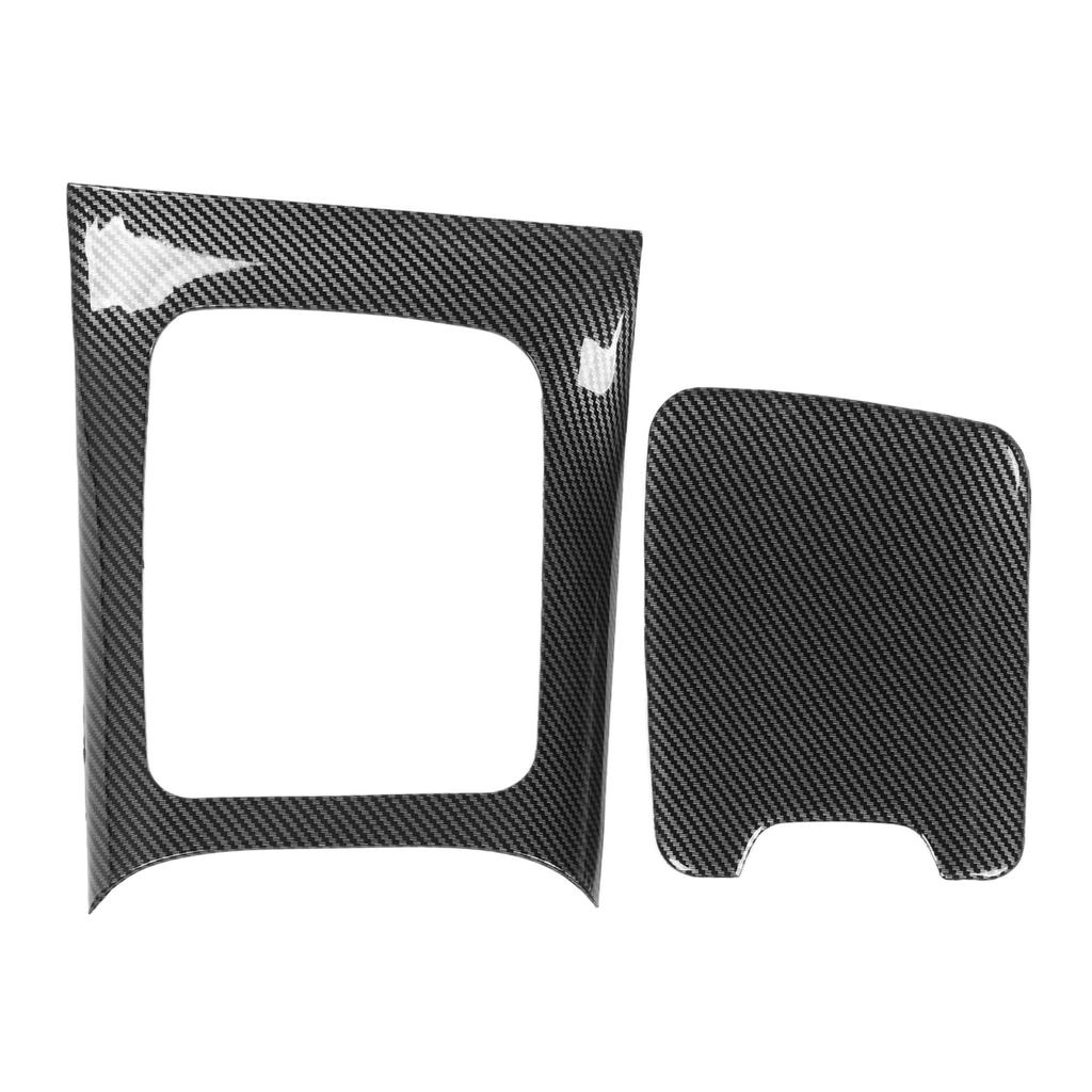 Armrest Box Panel Cover Carbon Fiber Style Center Console Gear Shift Panel Trim Replacement for Benz C‑Class W206 S206