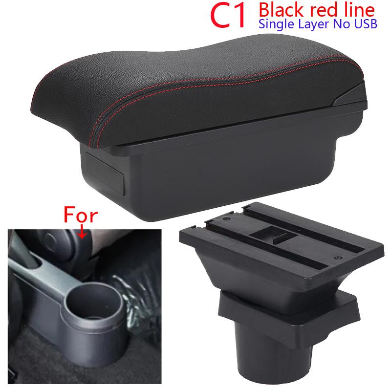For Volkswagen UP Armrest Box For Skoda Citigo VW UP Seat Mii Car Armrest Storage Box Car Accessories Auto Retrofit Parts
