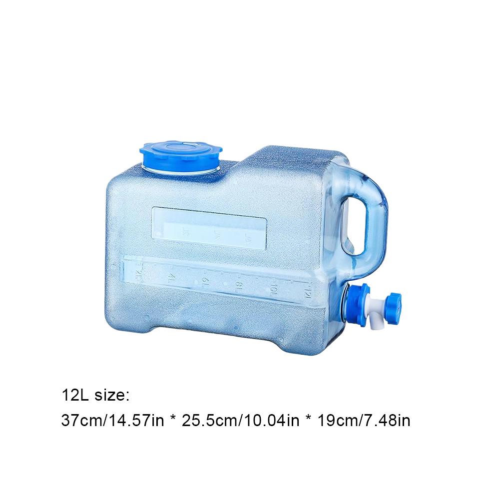7.5L/12L/15L/19L/24L Camping Water Container with Faucet Large Capacity Emergency Water Storage for Vehicle Car Outdoor Camping