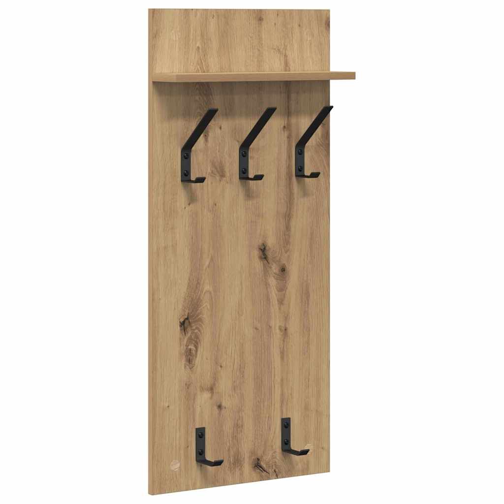 Wall Mounted Nightstand Artisan Oak 40 x 10 x 90 cm