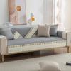 Spring Cotton Color Matching Lace Sofa Cushion Simple Cotton Fabrics Non-Slip Sofa Cushion Towel