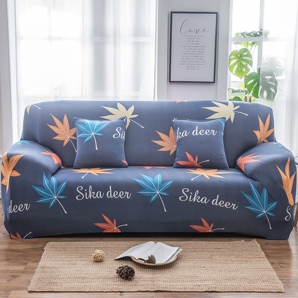 Capa de sofá de 1/2/3/4 L Seater Slipcovers Stretch Sofá Caso Impresso