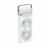 Double Head Spray Fan Multiple Wind Settings Adjustable Portable Humidifier Quiet Air