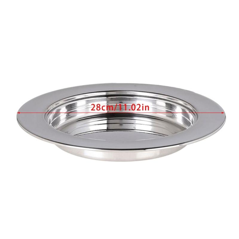 Durable 304 Stainless Steels Ceremonial Plate Holy Communion Bread Tray For Church Services And Pastry Presentation