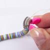 Pack of 6 Large Eye Curved Beading Needle and Beads Ends Accessory Designed for Bead Spinners and Jewelry Creation