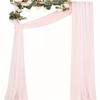1Pc Wedding Chiffon Yarn Forest Lawn Outdoor Arch Decoration Drape