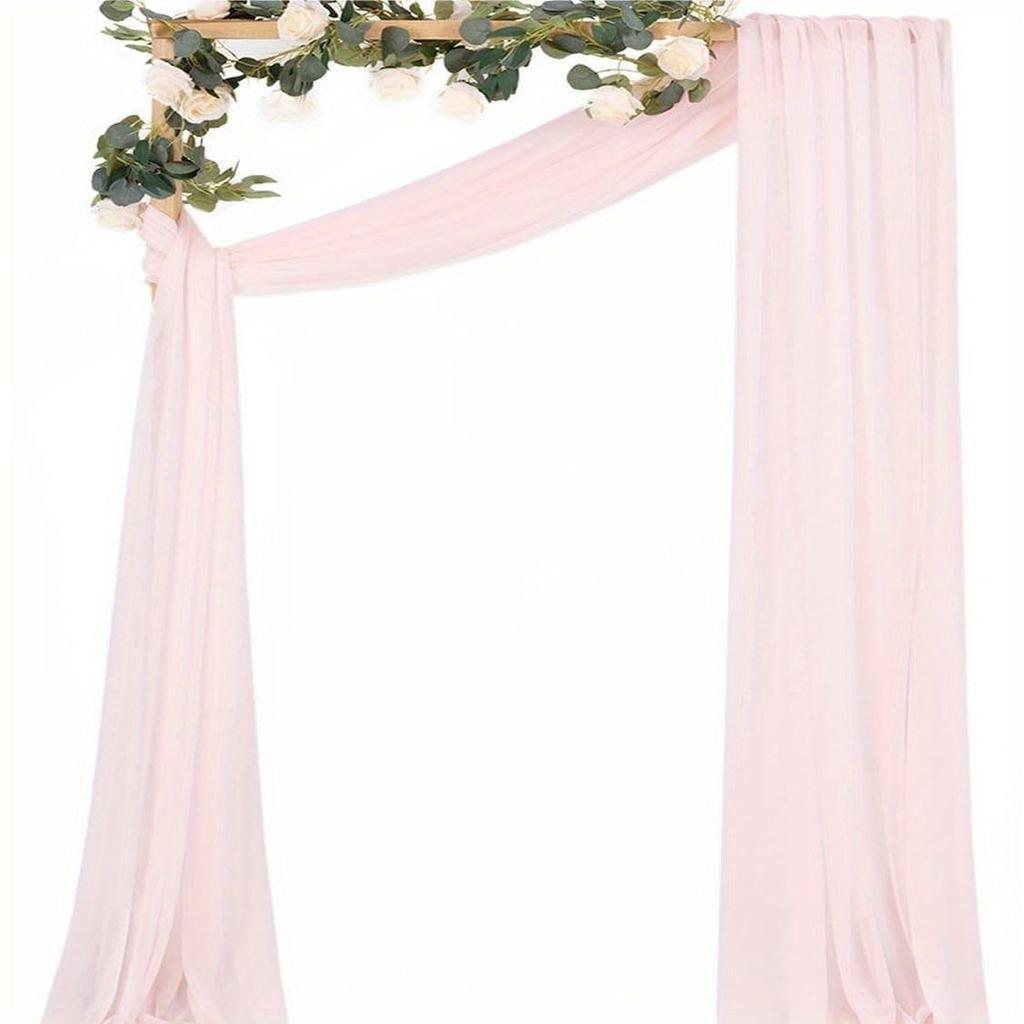 1Pc Wedding Chiffon Yarn Forest Lawn Outdoor Arch Decoration Drape