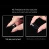 Japanese Teardrop Nail Art: Transparent, Seamless, Full-coverage, Long Almond-shaped Tips. 240 Pieces.