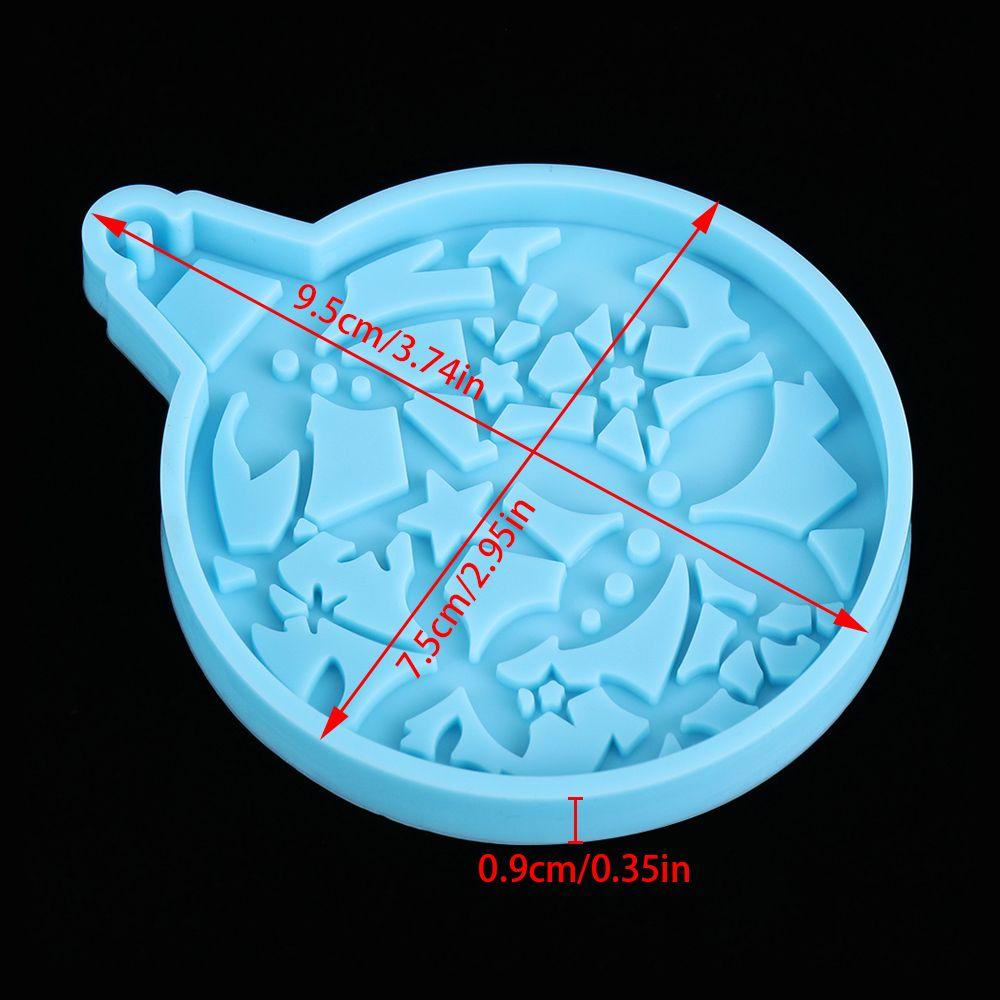 Resin Crafts Cake Tools Candy Chocolate Silicone Moulds Christmas Ball Mold Jewelry Making Tool Keychain Molds