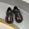 Neue Mädchenschuhe - Kinder Weichsohlige Retro Runde Zehen Flache Schuhe