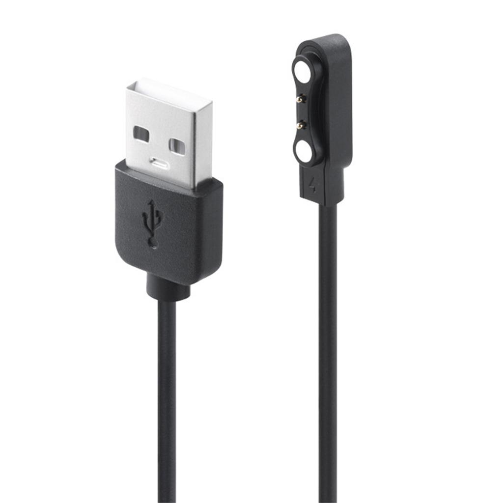 USB Charging Cable USB2.0 Male To 2Pin Magnetic Suction Charging Adapter Cord for 2pin 4.0mm Space Smartwatches
