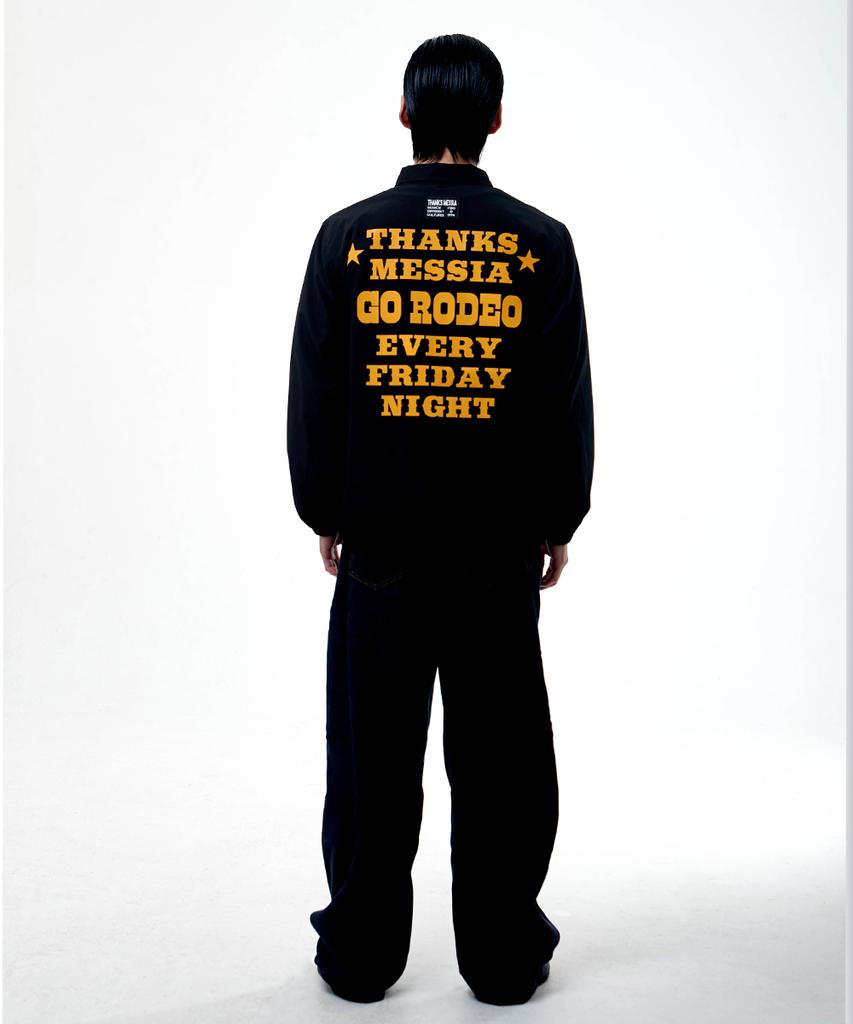 Thanks Messia Go Rodeo Coach Jacket-Black