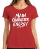 Main Character Energy Funny Gift Influencer Retro Pink Unisexs Tshirt