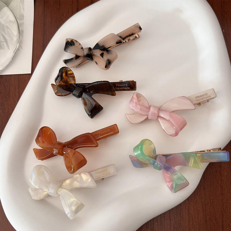 18-piece hairpin collection, royal ribbon metal hair clip 11. Modern Check