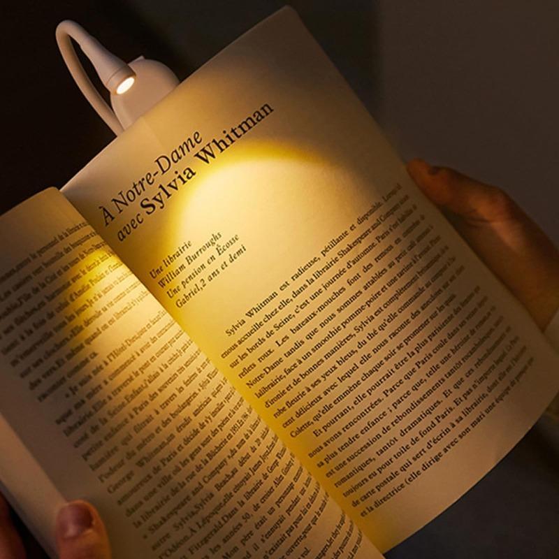 Clip-On Book Light USB Rechargeable LED Reading Lamp Eye Care Mini Desk Light Portable for Students and Bedside Reading