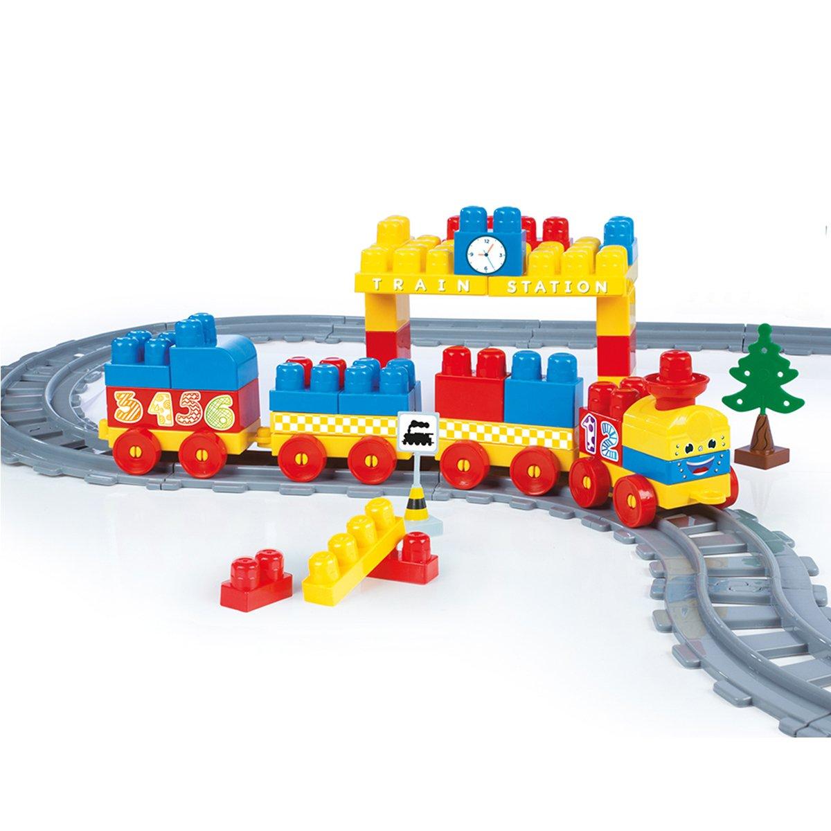 

5082 Train Road Set Building Blocks 89 штук-полный