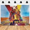 Deadpool and Wolverine Birthday Party Backdrop Baby Shower Background Photography Wall Photo Studio Banner Decor For Boy Gift