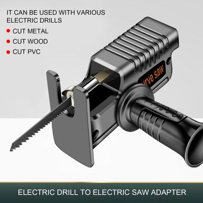 Tragbare Elektrische Säge Kopf Von Schraubendreher Kolben Adapter Elektrische Bohrer Zu Elektrische Säge Haushalt Holz Metall Schneiden Werkzeuge