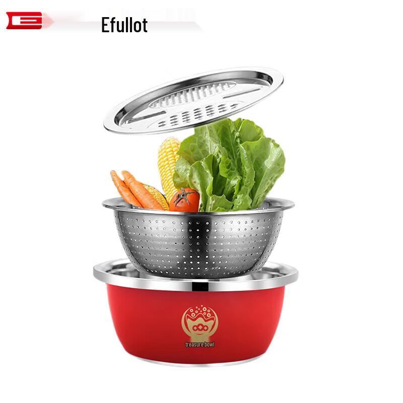 Iffler EFSS-Set015 Multi-functional Stainless Steel Grater Bowl Set