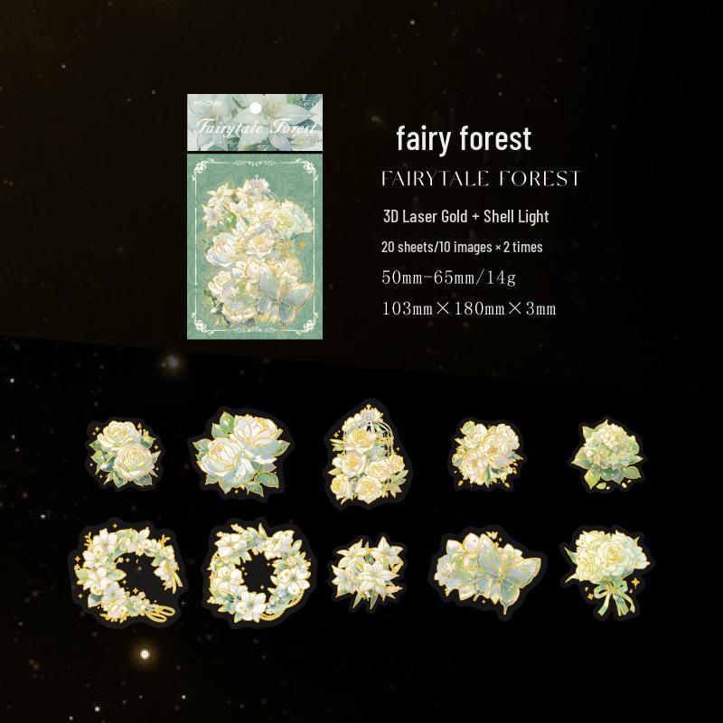 Mò Mò Wu Ji Die Pu Dreamy Style PET Sticker Pack for Journals & DIY Decor