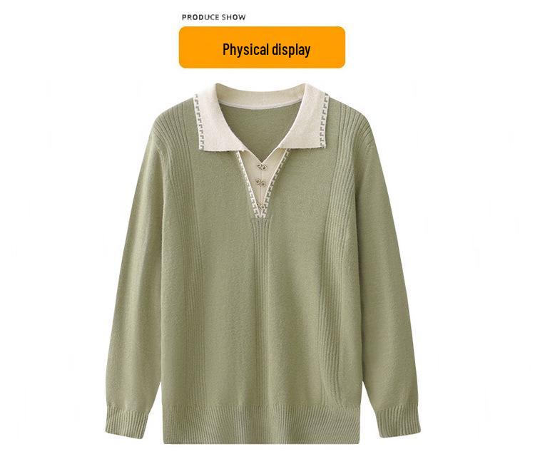 Mamas altersloser Pullover: Herbst/Winter-Mode für Frauen mittleren Alters - Einfache Strickbluse