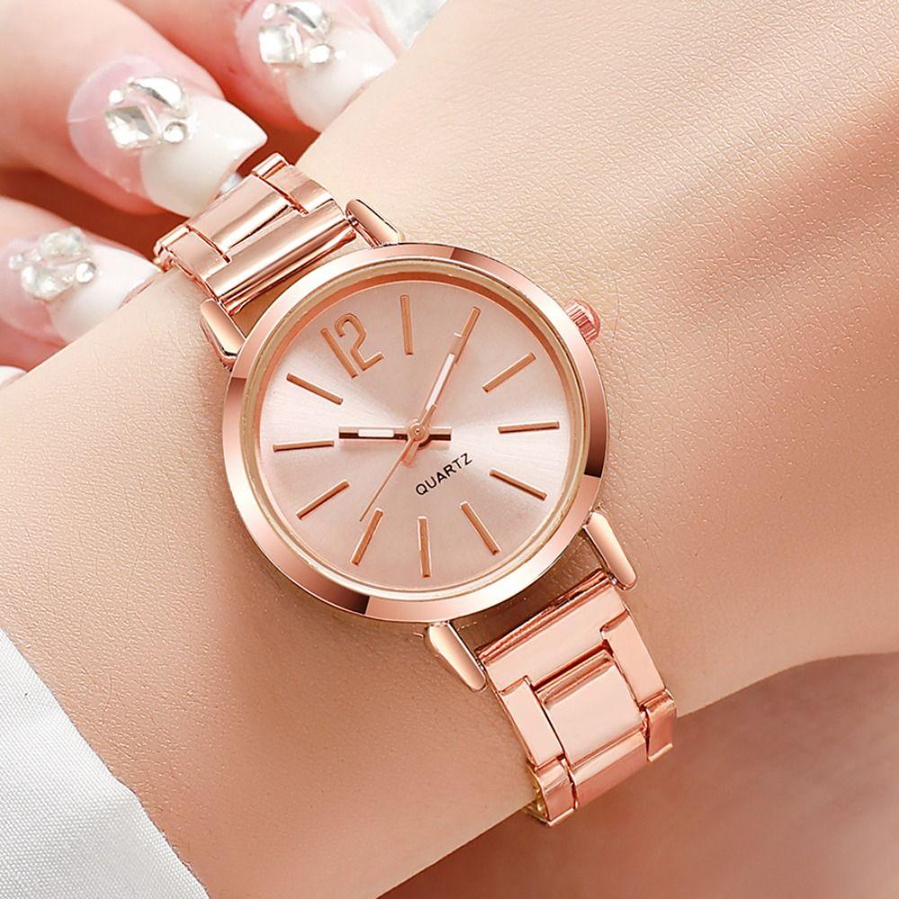 Folding buckle Quartz Watches Stainless Steel Strap Watch Hot Women Wristwatch  Women