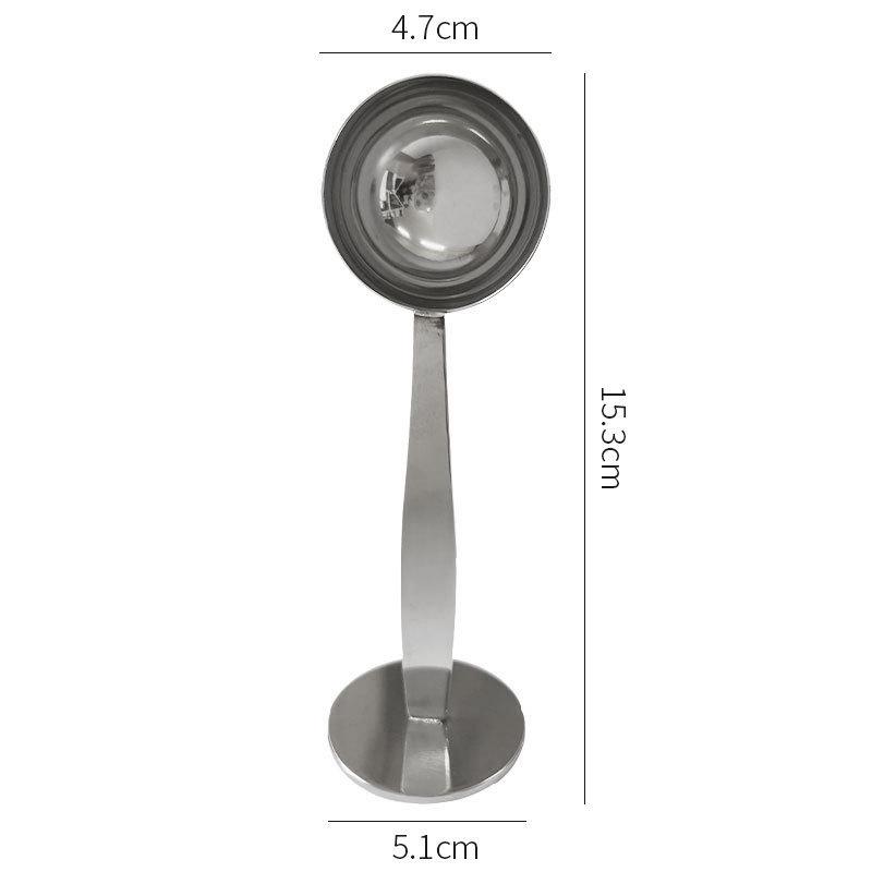 Łyżeczka do kawy ze stali nierdzewnej z miarką, pojemność 15 ml/30 ml