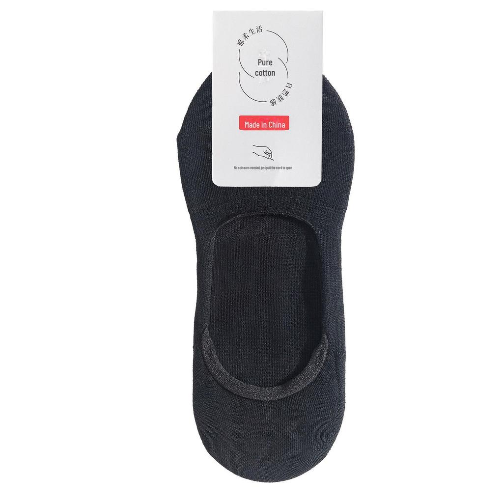 Women's thin cotton socks: deodorant, antibacterial, sweat-absorbing. Solid color, short, boat, and invisible styles for spring and summer.