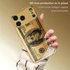 Personalized Banknotes Pattern Gold Metallic Paint Glass Phone Case For iPhone 17 Pro Max 11 12 13 14 15 16 Plus 17Air 16E Cover