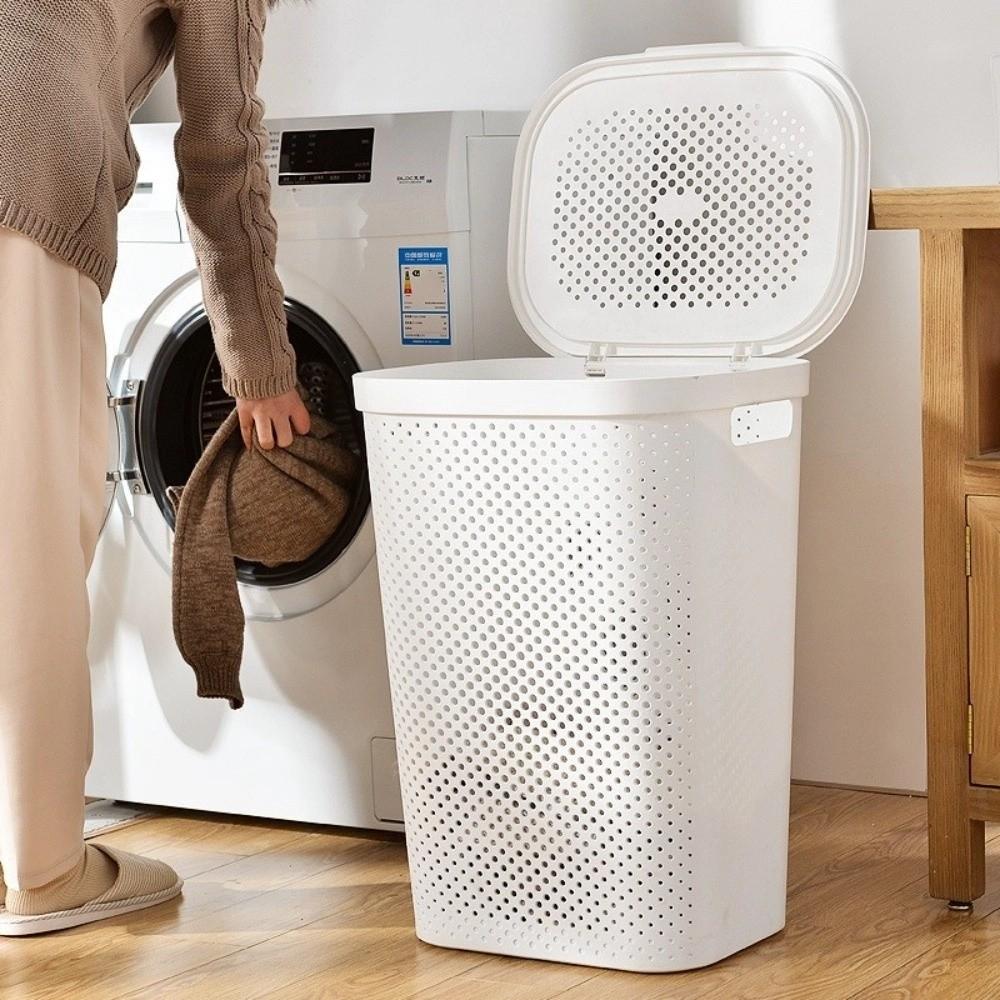 Japanese Style Dirty Clothes Basket Hollow out Laundry Basket Clothes Storage Basket  Household