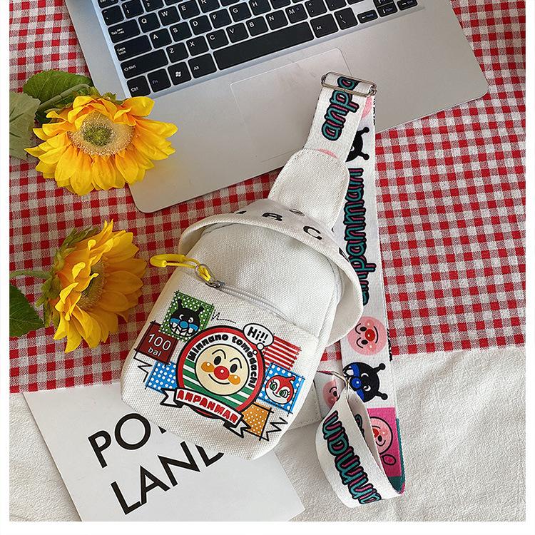 New Super Cute Bag Boys and Girls Breast Bag Messenger Bag Cartoon Shoulder Bag Mobile Phone Bag