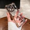 Cute Smile Daisy Flower Print Clear Case for Samsung Galaxy S25 FE S26 Edge S24 S22 S23 S21 Plus Note 20 Ultra Plating TPU Cover