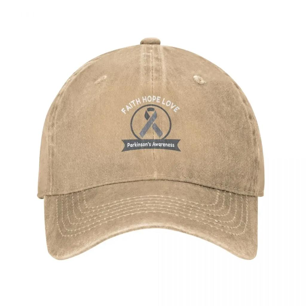 Faith Hope Love Parkinsons Awareness Baseball Cap Hood Sunhat Mountaineering Sports Cap Womens  Unisexs
