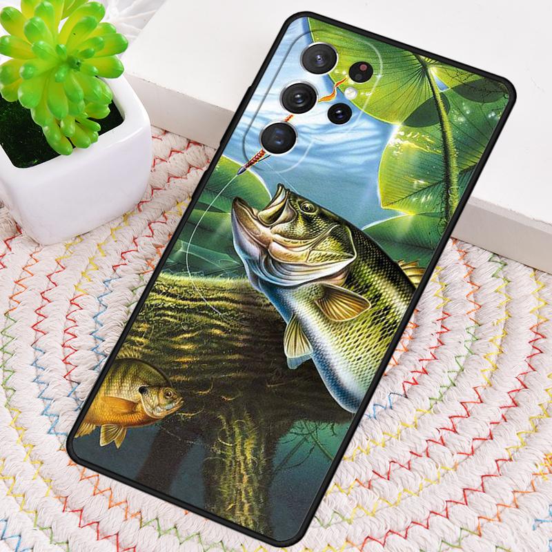 Trout Fishing Print TPU Phone Case For Samsung Galaxy Note 10 Pro S26 S25 S24 S23 S22 Ultra Plus S21 FE S20 Shockproof Cover