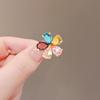 Anti-light brooch buckle artifact luxury temperament crystal flower brooch mini invisible fixed clothes neckline pin