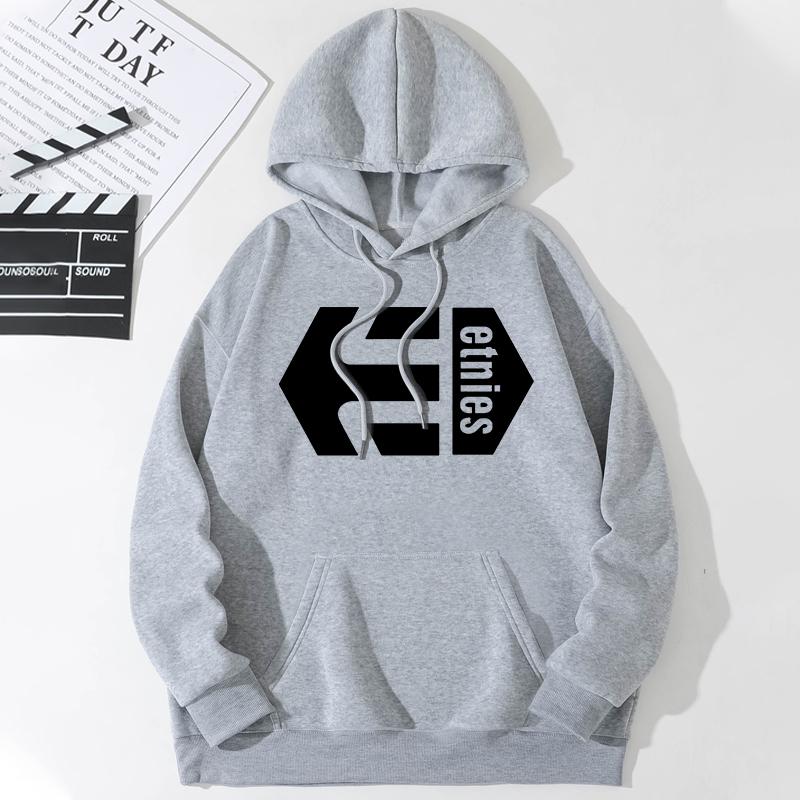 

Осенне-зимняя флисовая теплая повседневная толстовка с капюшоном XXXL серый