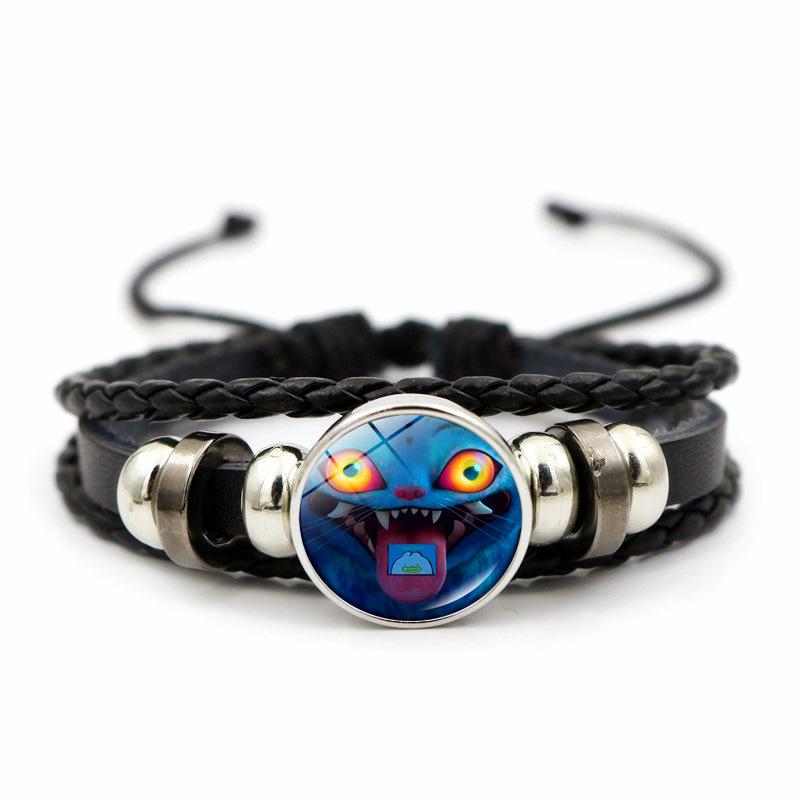 KPop Demon Hunter Bracelet Cartoon Anime Cosplay Bracelet Woven Rope Chain Pendant Fashion Accessories Girl Peripheral for Fans