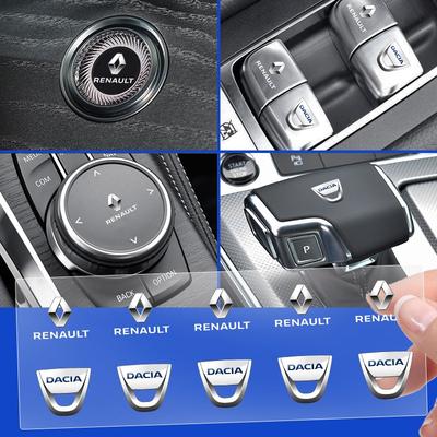 Auto Fensterheber Knopf Aufkleber Lenkrad Aufkleber Auto Styling für Dacia Megane 2 3 4 Twingo Clio Talisman Captur Trafic Kwid Scenic 2