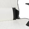 Gaming Chair in White and Black Artificial Leather