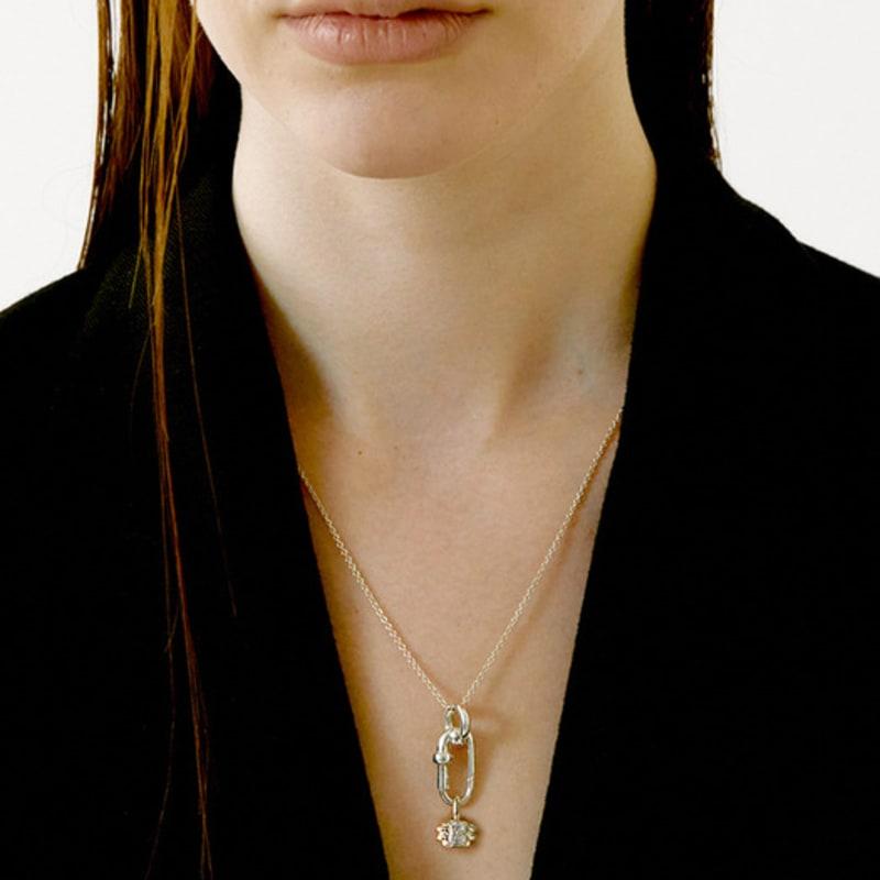 

fINE HABIT Link&Emel round Necklace Natural Silver 60cm