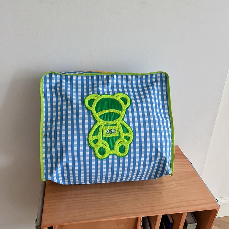 

Adorable Blue Children s Shoulder Bag With Cute Bear Design For School And Travel