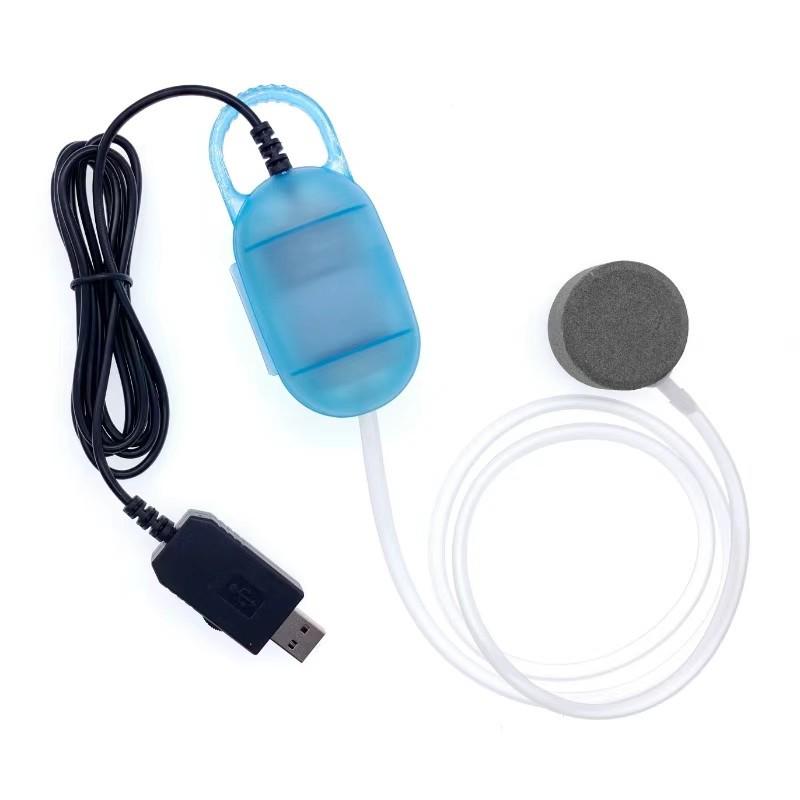 Ultra-Quiet Nano USB Oxygen Pump for Fish Tanks with Adjustable Airflow