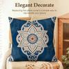 Indonesia Batik Design Cushion Cover Natural Linen Organic Fabric DoubleSided Printing Sofa Home Decor Gift Pillow Case